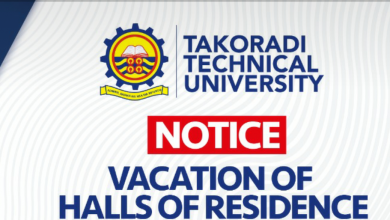 Photo of T.T.U TO  DISINFECT HALLS ON AUGUST 10TH AS  FINAL YEAR STUDENTS PREPARE  TO LEAVE CAMPUS BY 9TH AUGUST.
