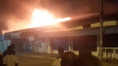 Photo of Takoradi:Fire guts first Samuel supermarket’s warehouse: dozens of properties burnt