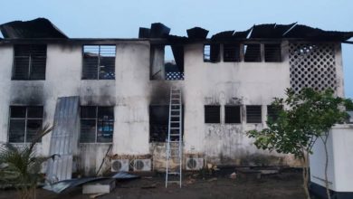 Photo of EC’s Office Destroyed By Fire Outbreak .