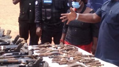 Photo of About 1,200 seized illicit firearms destroyed in Sekondi