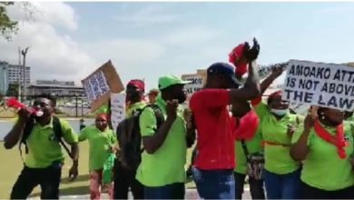Photo of Accra: Tollbooth workers march, petition parliament to restore toll payment