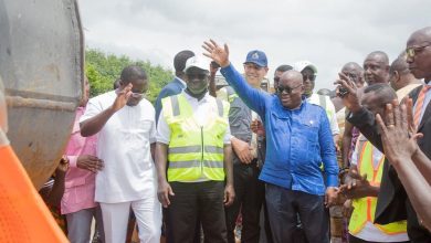 Photo of President Nana Akuffo-Addo cuts sod for Construction of Manso to Huni Valley Railway Line