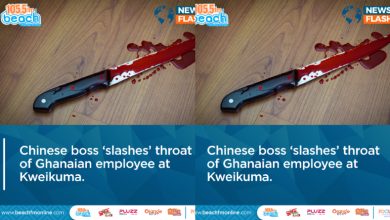 Photo of Chinese boss ‘slashes’ throat of Ghanaian employee
