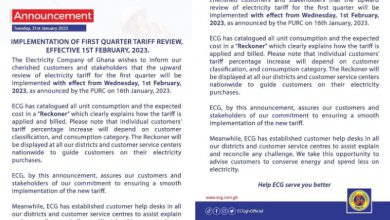 Photo of Consumption and expected cost for new tariff to be catalogued in Reckoner – ECG