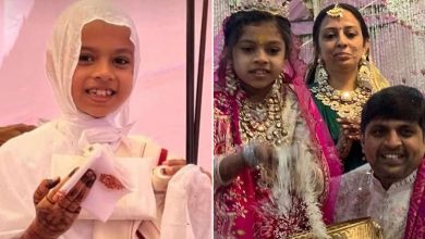 Photo of 8-Year-Old Indian Diamond Heiress Gives Up Fortune to Become Nu