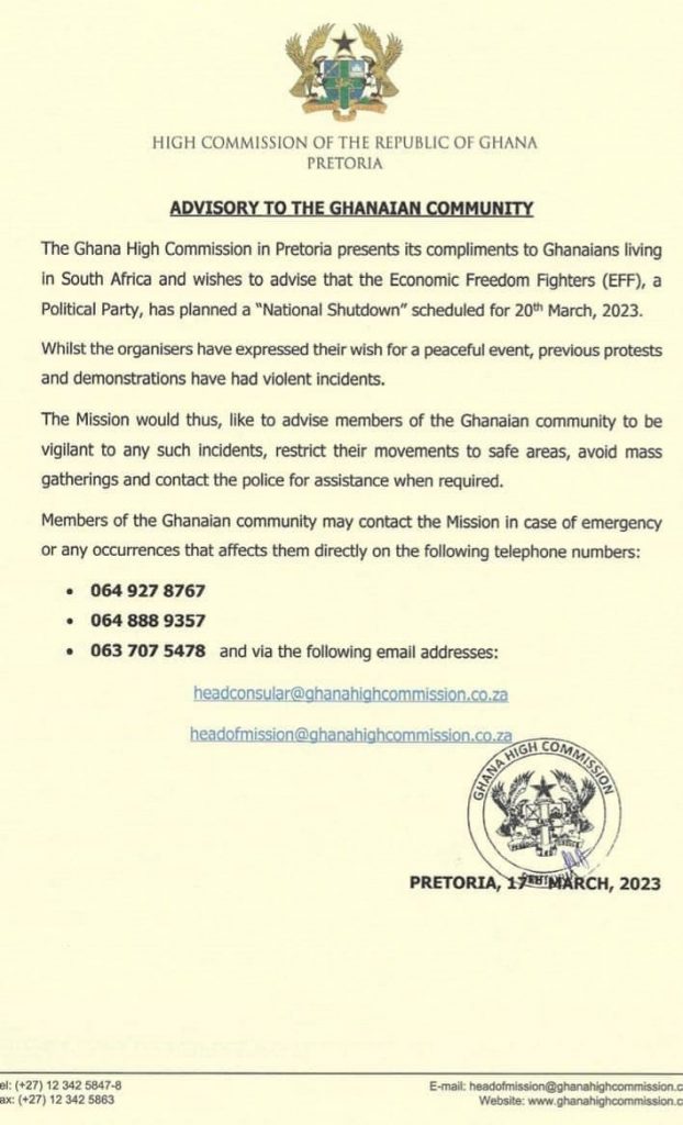 Ghana High Commission in South Africa 