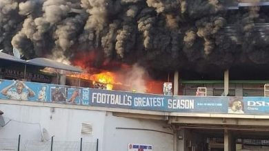 Photo of Kejetia Market on fire
