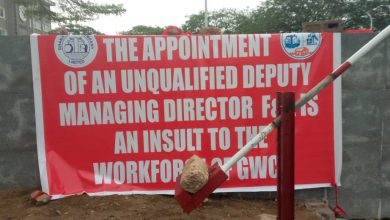 Photo of Public Utilities Workers’ Union, GWCL staff protest over Deputy MD’s appointment
