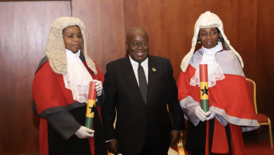 Photo of Akufo-Addo inducts into office two new High Court Judges