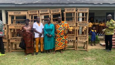 Photo of MP For Jomoro Donate Educational Items To Students of Semenye M/A Primary School