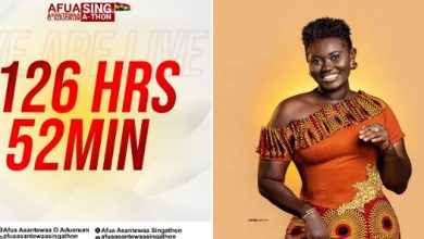 Photo of Afua Asantewaa says she is yet to submit her sing-a-thon attempt for recognition
