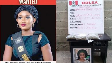 Photo of Former Nigerian beauty queen wanted for alleged drug trafficking involvement