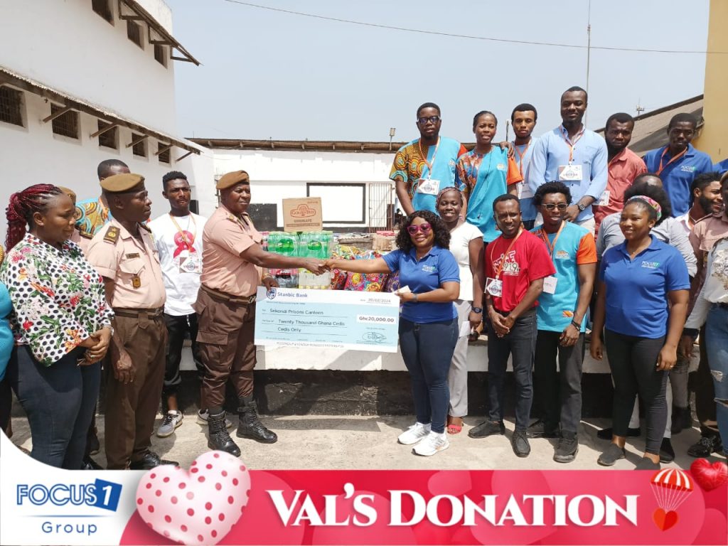 The Sekondi Prisons was filled with joy as Focus 1 Group extended a benevolent hand to the inmates, showering them with love on Val's Day