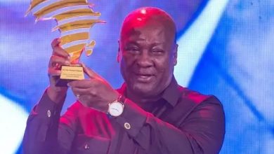 Photo of Former President Mahama honored with African Advancement Award for exemplary leadership