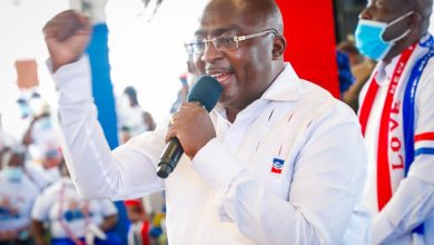 Photo of Bawumia states his campaign will prioritize ideas over insults