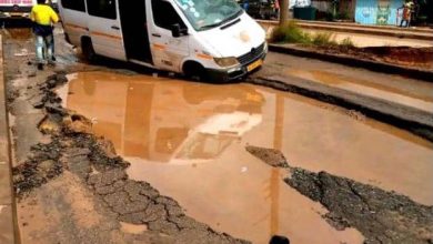 Photo of Potholes on Apowa Road Cause Major Inconvenience for Drivers and Commuters