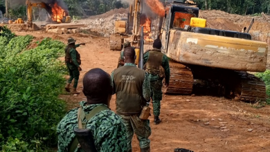 Photo of Forestry Commission Destroys excavators, arrests 4 illegal miners for Mining in Subri Forest Reserve