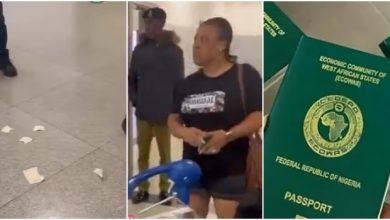 Photo of Woman summoned by Nigeria Immigration for tearing up husband’s passport at Lagos airport