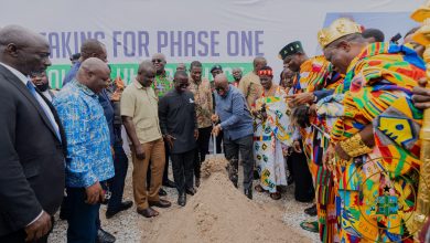 Photo of President Akufo-Addo cuts sod for phase-one $12bn petroleum hub project at Jomoro in the Western region