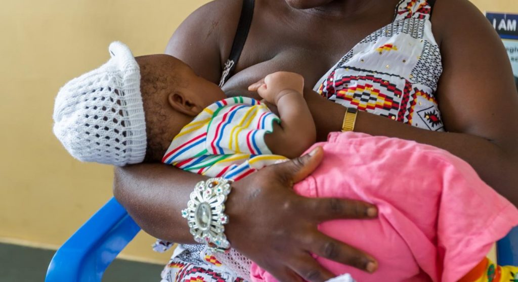 A 47.4 percent of babies aged 0 to 5 months were not exclusively breastfed, according to the 2022 Ghana Demographic and Health Survey.