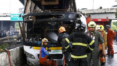 Photo of Bus crash near Bangkok kills 20 school children