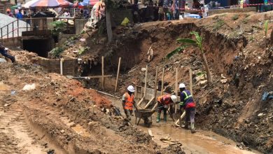 Photo of Kojokrom market: Charles Bissue addresses flooding issues with GH₵6m storm drain project