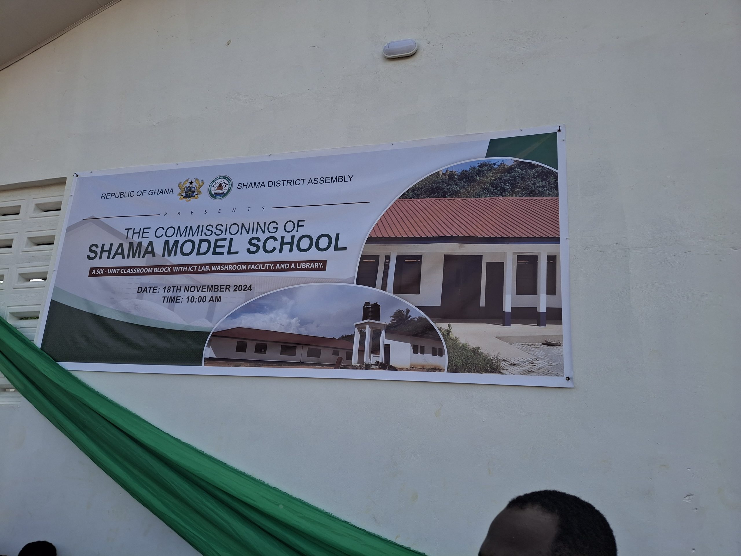 Photo of Shama District commissions new 6-unit classroom block to enhance educational infrastructure