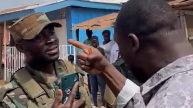 Photo of Two military officers attacked by NDC communication officer at Obuasi East