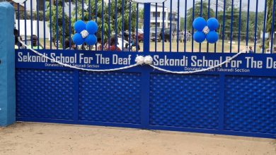 Photo of CILT and CONSHIP Donate Gate to Sekondi School for the Deaf