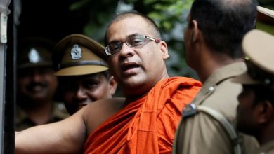 Photo of Sri Lankan monk sentenced to nine months for insulting Islam