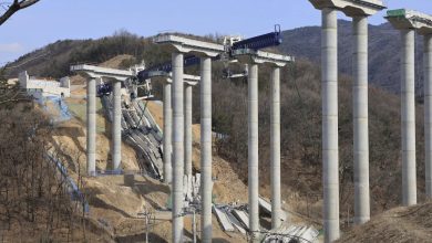 Photo of Highway overpass collapse in South Korea kills 4