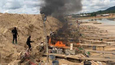 Photo of Six galamsey operators arrested, more than 135 chanfang machines destroyed at Wassa-Dadieso