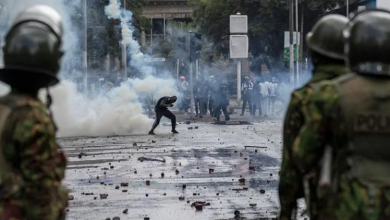 Photo of Kenyan vendor shot by police during protests declared brain dead