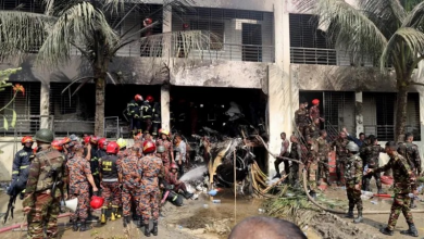 Photo of At least 19 dead as air force jet crashes into Bangladesh school